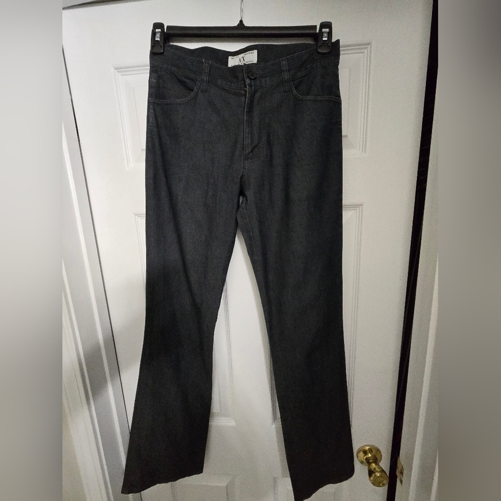 Armani Exchange Women's Dark Indigo Skinny Flare Jeans